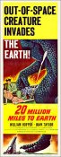 20 Million Miles to Earth 1957 Insert Card Poster Ray Harryhausen