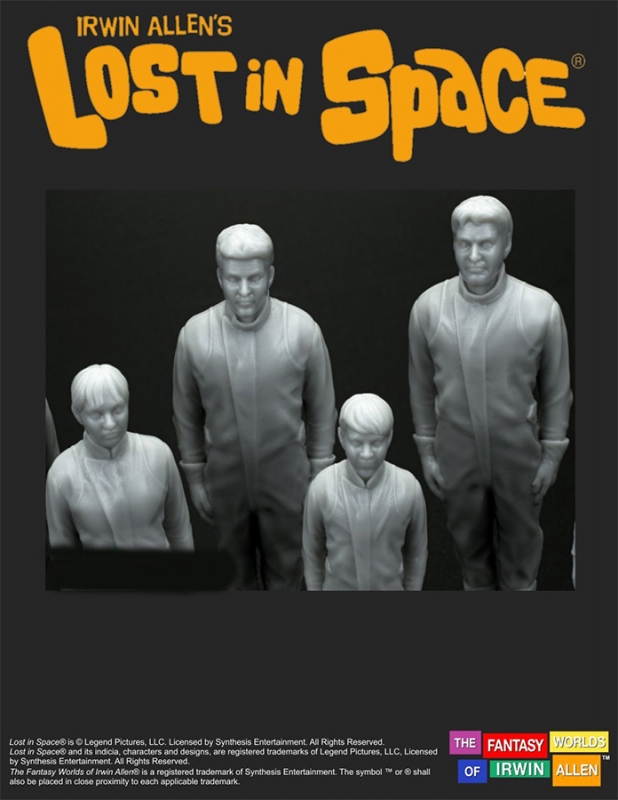 Lost In Space Robinson Family 1/35 Scale Figure Set Model Kit (Freezing Tube Version) - Click Image to Close
