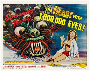 Beast with 1,000,000 Eyes 1955 Half Sheet Poster Reproduction