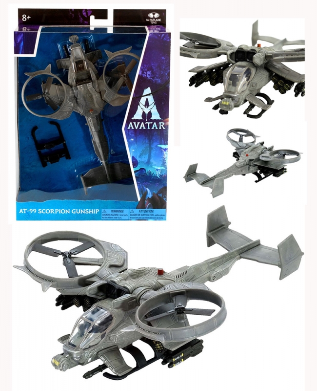 Avatar 1 World of Pandora AT-99 Scorpion Gunship Vehicle & RDA Pilot - Click Image to Close