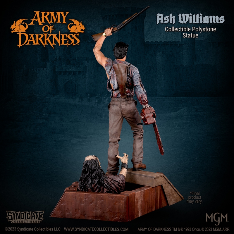 Army of Darkness Ash Williams 1/4 Scale Collectible Polystone Statue APEX EDITION (27.5 Inches Tall) - Click Image to Close
