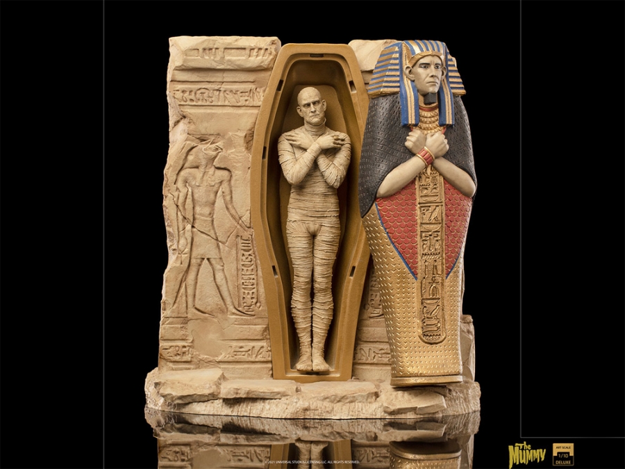 Mummy, The Boris Karloff Deluxe Statue Universal Monsters - Click Image to Close