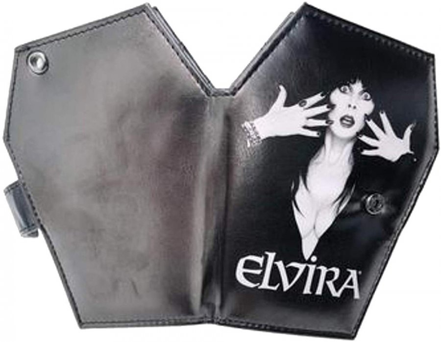 Elvira Mistress of The Dark Official Coffin Wallet Classic Logo - Click Image to Close