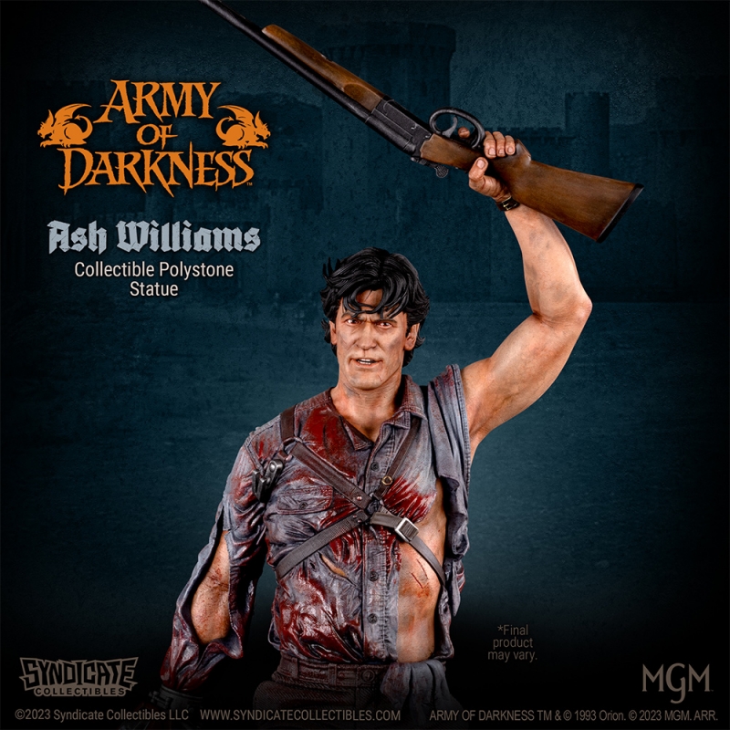 Army of Darkness Ash Williams 1/4 Scale Collectible Polystone Statue APEX EDITION (27.5 Inches Tall) - Click Image to Close