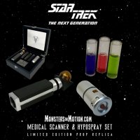 Star Trek TNG Medical Scanner and Hypospray Prop Replicas LIMITED EDITION
