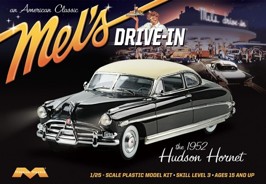 Mel's Drive-In Hudson Hornet 1/25 Model Kit OOP - Click Image to Close