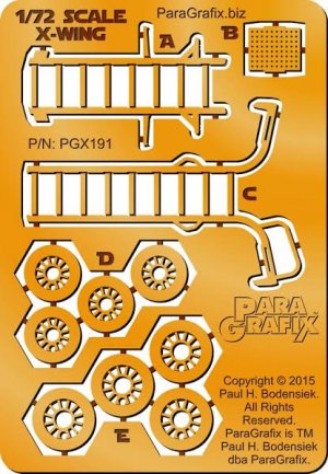 Star Wars X-Wing 1/72 Scale Photoetch Detail Upgrate Set