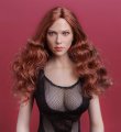 American Women's 1/6 Scale Head Sculpture with Red Hair (Scarlett Johansson)