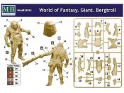 World Of Fantasy Giant Bergtroll 1/24 Scale Plastic Model Kit by Master Box