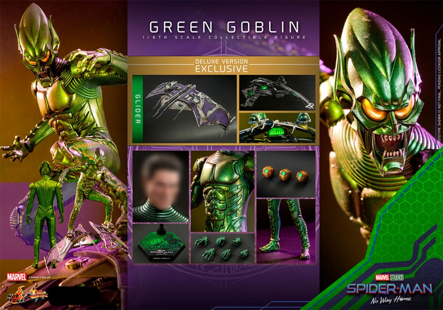 Green Goblin Deluxe Version 1/6 Scale Figure by Hot Toys - Click Image to Close