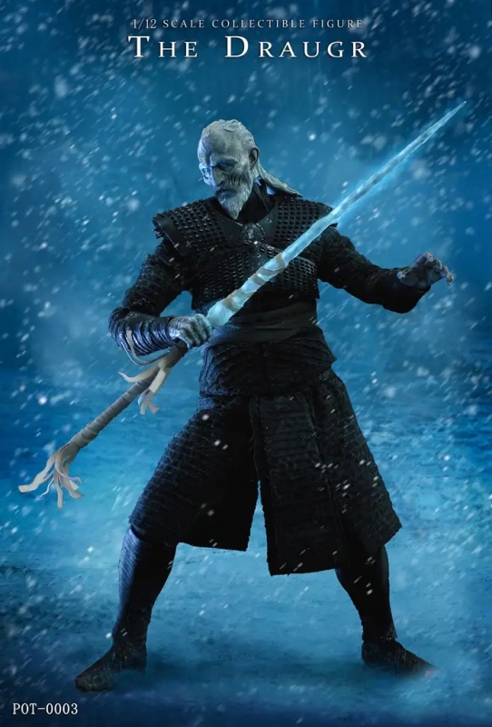 White Walker Zombie Draugr 1/12 Scale Figure With Horse LIMITED EDITION - Click Image to Close