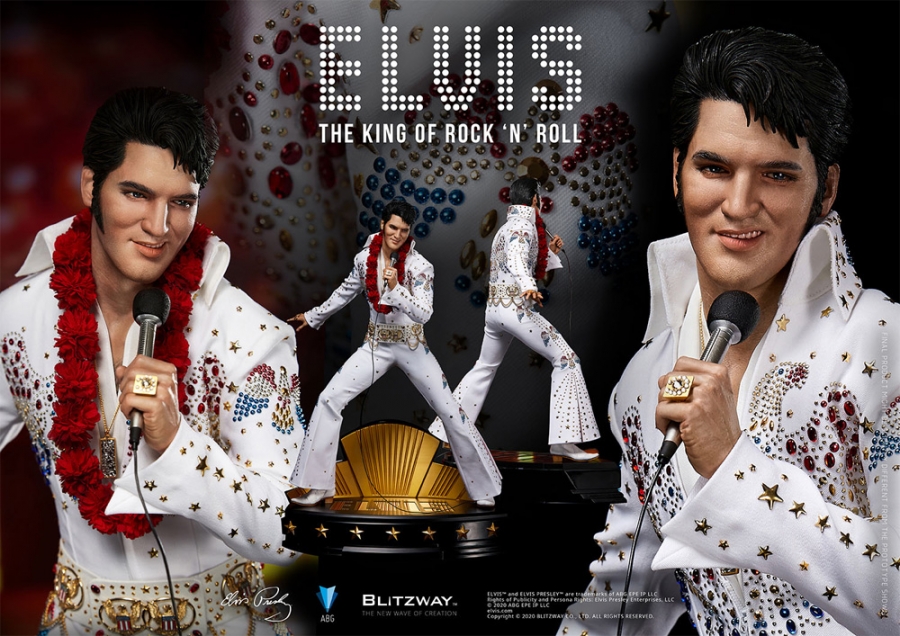 Elvis Presley Superb Scale 1/4 Statue by Blitzway - Click Image to Close