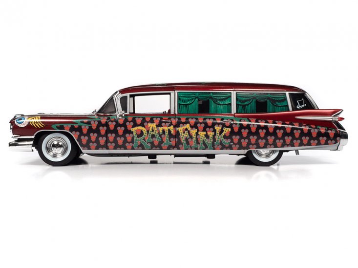 自動車 Rat Fink 1959 Cadillac Eldorado Hearse auto world rat fink 1959 Cadillac Eldorado hearse unboxing 1