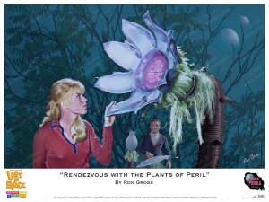 Lost In Space Rendezvous With the Plants of Peril Poster by Ron Gross