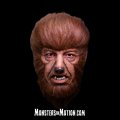 Wolfman Lon Chaney Deluxe Latex Mask Universal Studios Monsters