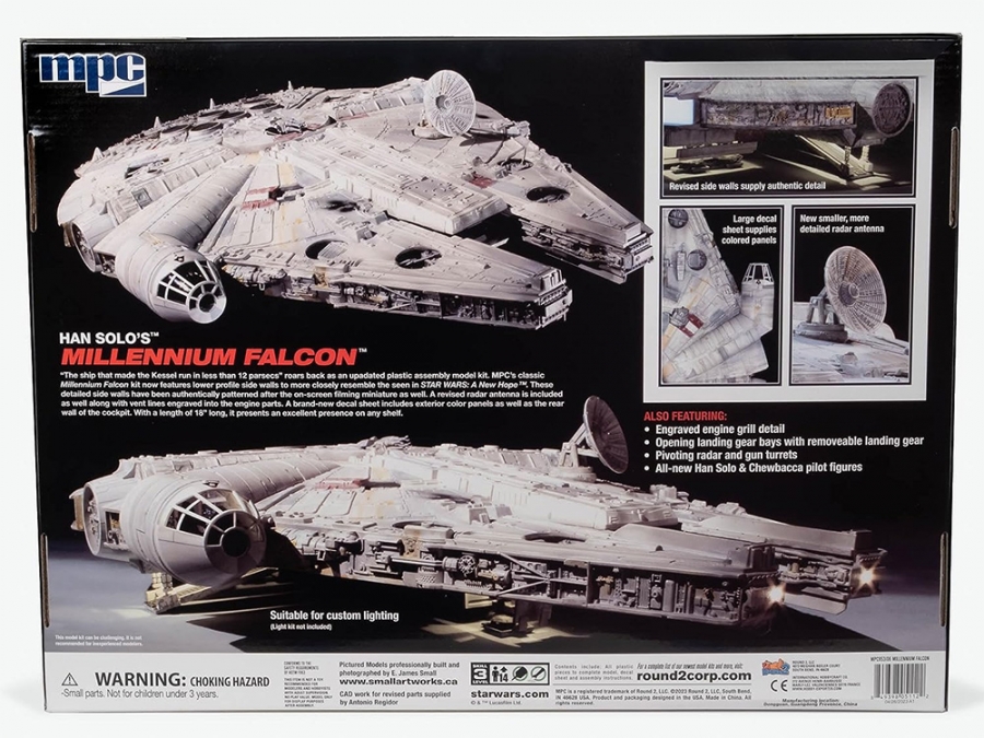 Star Wars A New Hope Millennium Falcon 1/72 Scale Model Kit by MPC (Upgraded Tooling!) - Click Image to Close