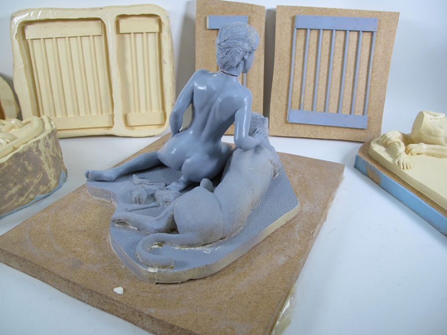Cat People 1982 Model Kit Master and Positive Molds - Click Image to Close