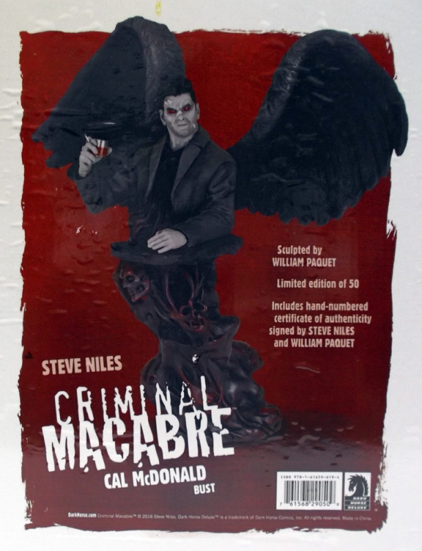 Criminal Macabre Cal McDonald 14" Tall Bust (Winged Variant Edition) - Click Image to Close