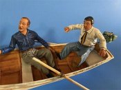 Invisible Man with Rowboat, Chick and Wilbur Aurora Monster Scenes Scale Resin Model Kit