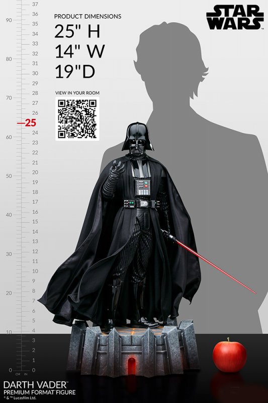Darth Vader Premium Format 1/4 Scale Figure - Click Image to Close