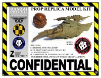 Buckaroo Banzai Thermal Pod and Alien Creature Prop Replica Model Kit