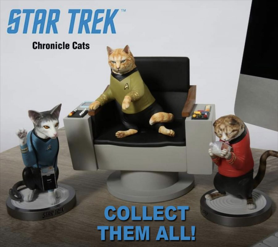 Star Trek Cats James T. Kirk Cat Limited Edition Statue - Click Image to Close