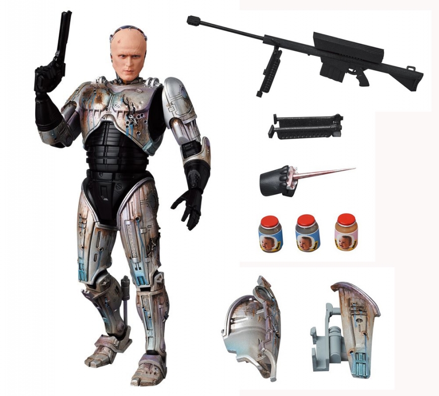 Robocop 1987 MAFEX Murphy Head Damage Version 6 Inch Figure by Medicom - Click Image to Close