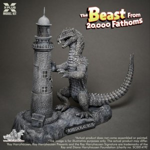 Beast from 20,000 Fathoms Rhedosaurus with Lighthouse 1/72 Scale Model Kit by X-Plus Japan Re-Issue