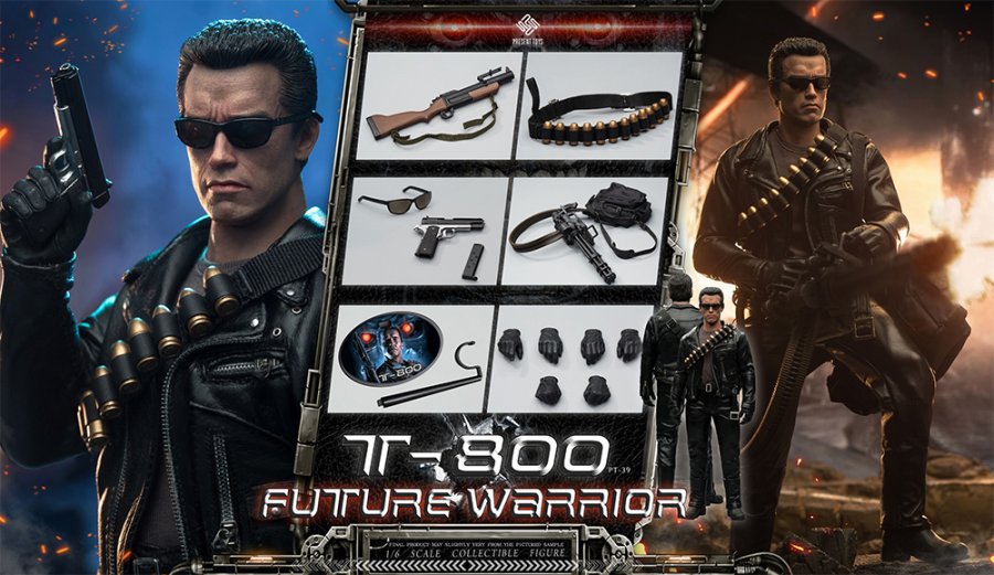 Future Warrior T-800 1/6 Scale Figure by Present Toys - Click Image to Close