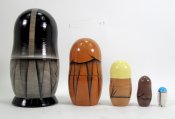 Star Wars Hand Made Hand Painted Wooden Russian Nesting Dolls Import from Russia