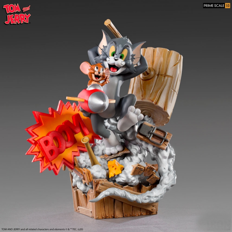 Tom & Jerry Boom Statue by Iron Studios - Click Image to Close