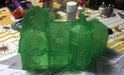 Munsters House Ghostly Green Version Model Kit by Moebius
