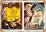 Vincent Price 1960s 10" x 14" Metal Sign The Raven / Pit and the Pendulum