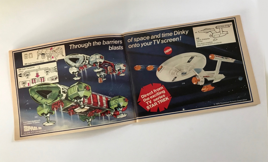 Dinky 1976 Toy Catalog #12 Star Trek / Space 1999 - Click Image to Close