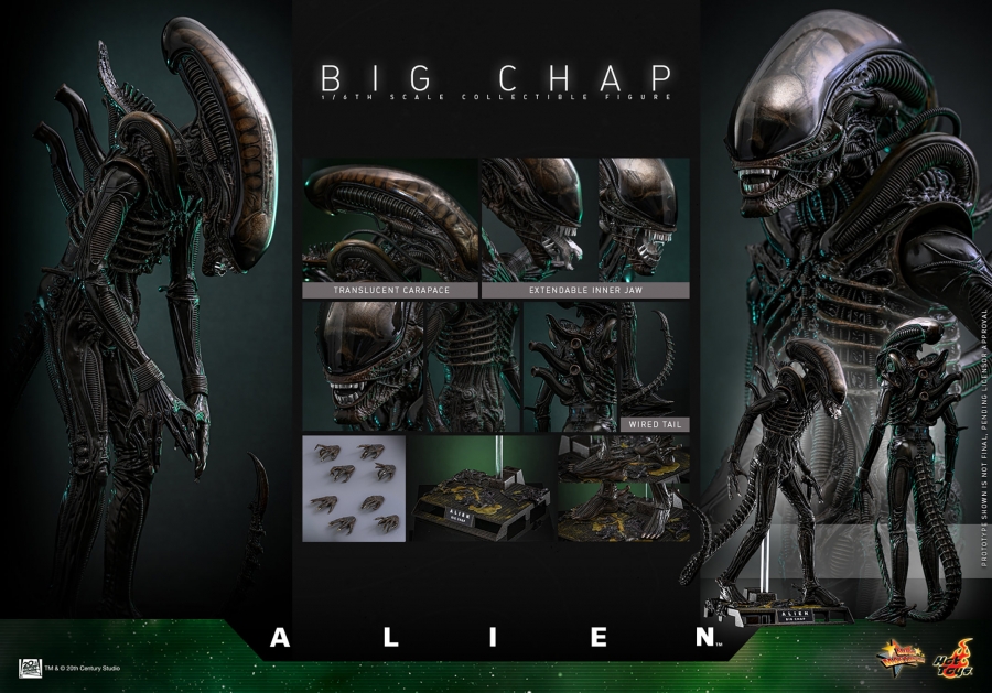 Alien 1979 Big Chap Xenomorph 1/6 Scale Figure by Hot Toys - Click Image to Close
