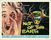 Not Of This Earth 1957 Half Sheet Poster Reproduction