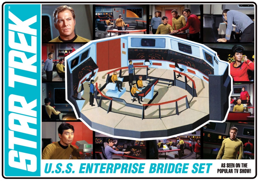 Star Trek TOS Enterprise Bridge 1/35 Scale Model Kit Re-Issue by AMT (Classic Box) - Click Image to Close