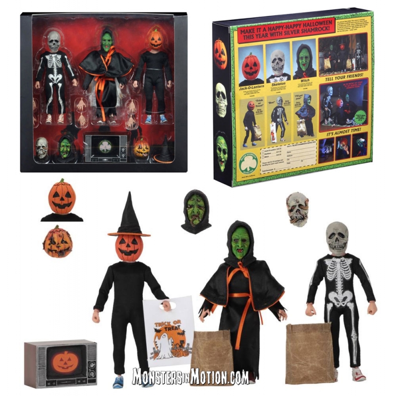 Halloween 3: Season Of The Witch 8" Clothed Action Figure Set - Click Image to Close