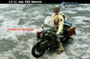 WWII U.S. Army Military Harley Davidson Scout Motorcycle 1/6 Scale Replica