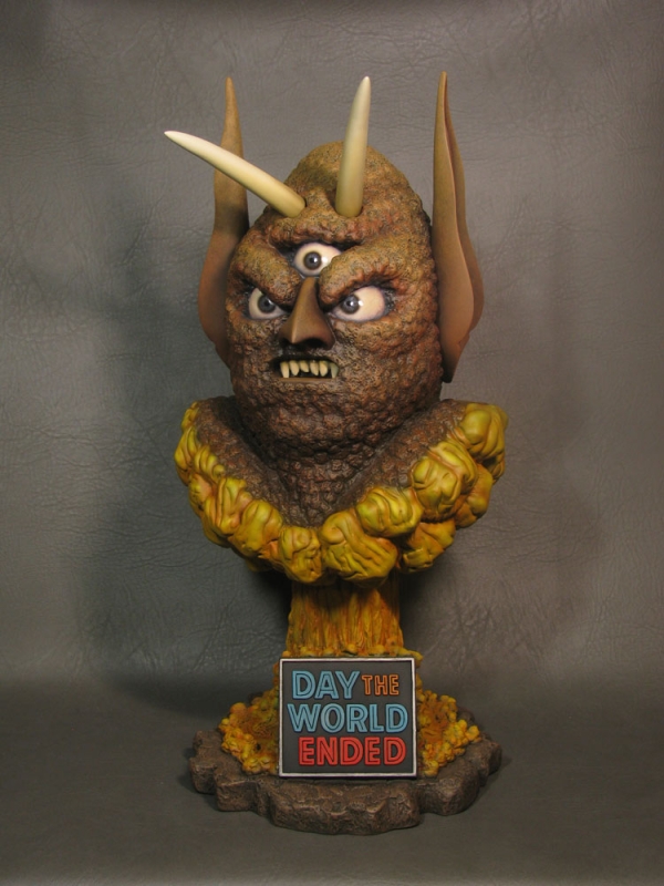 Day The World Ended Three Eyed Mutant 18 inch 1/2 Scale Bust Painted Display - Click Image to Close