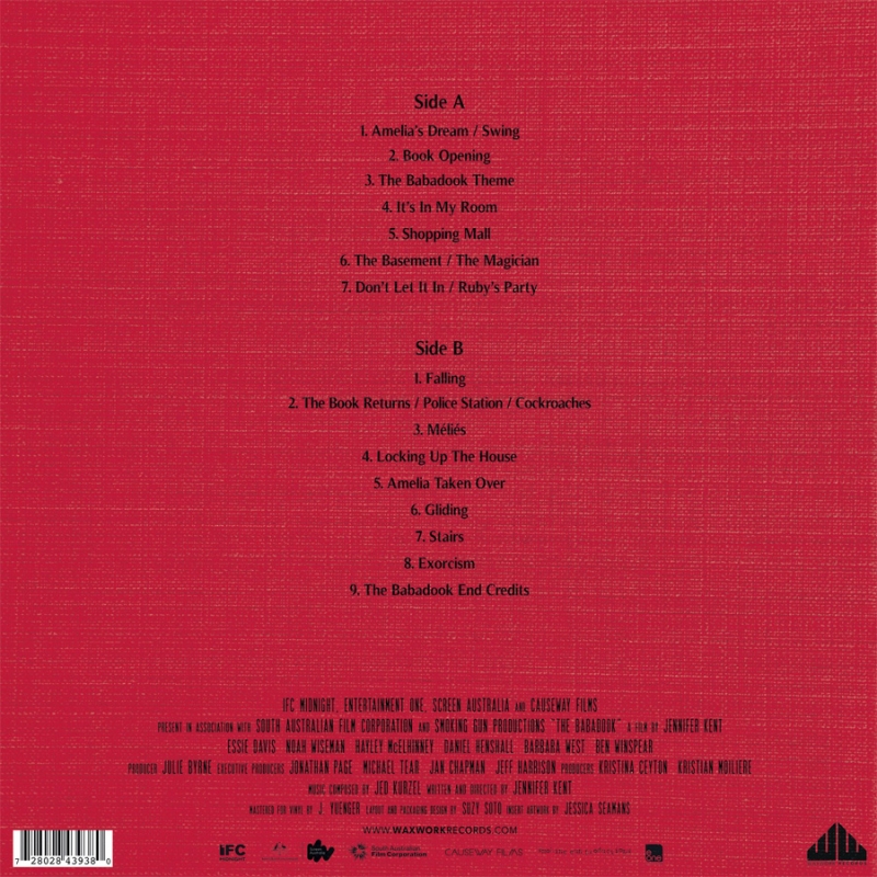 Babadook, The Soundtrack Vinyl LP Jed Kurzel - Click Image to Close