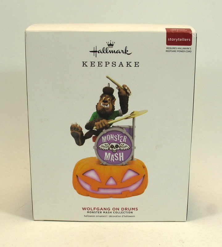 Monster Mash Wolfgang On Drums Hallmark Keepsake Ornament - Click Image to Close