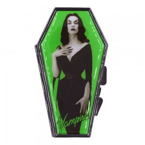 Vampira Portrait Green Coffin Compact