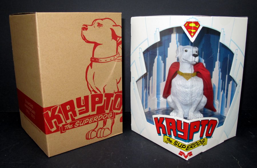 Superman Krypto the Superdog 5" Tall 1/6 Scale Vinyl Figure by Moebius - Click Image to Close