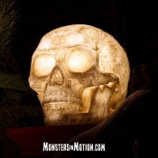 Aztec Skull Lamp with LED and USB Charging Ports