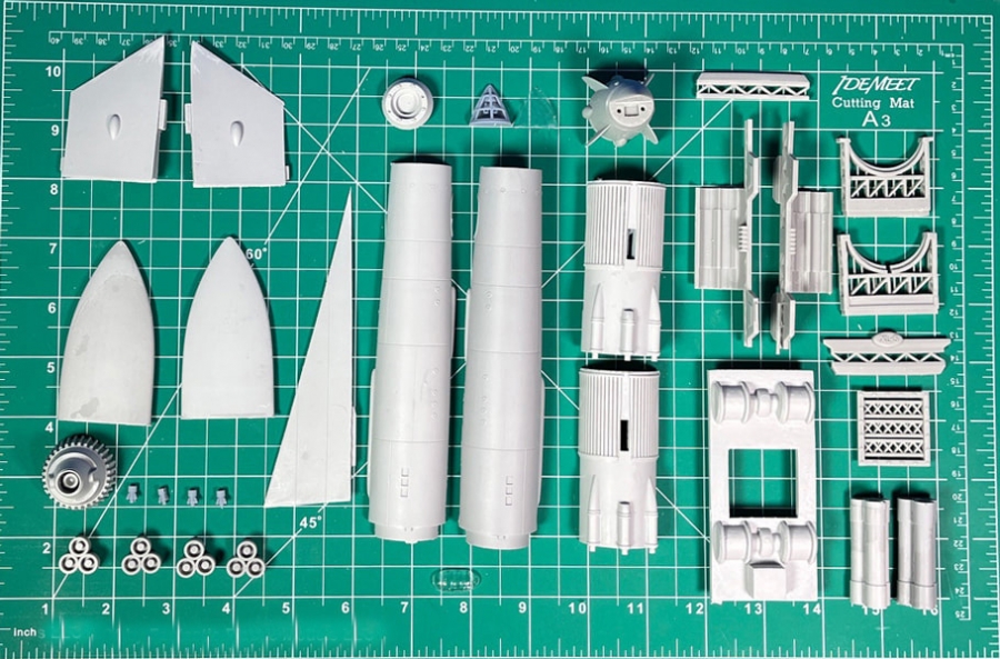 Fireball XL5 (1963-1965) 1/288 Scale Model Kit Gerry Anderson - Click Image to Close