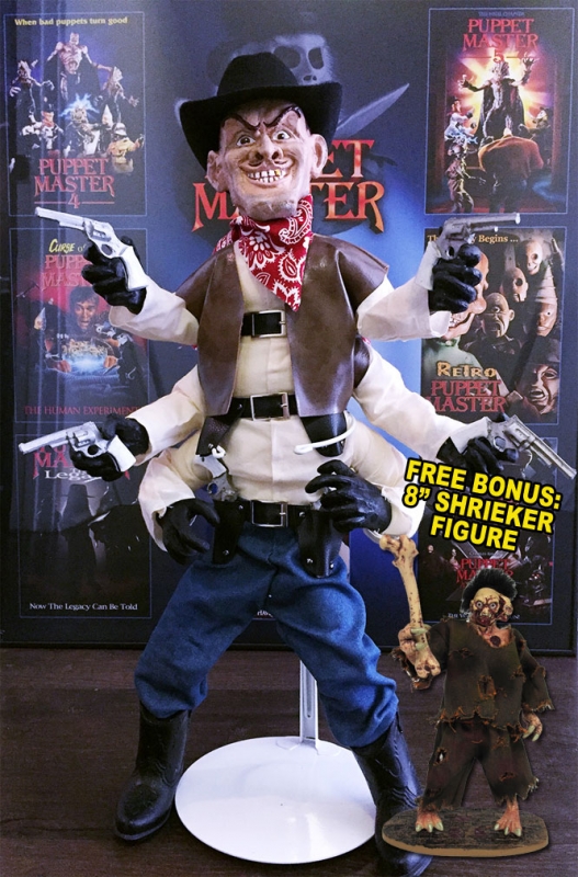 Puppet Master Six Shooter Life Size Prop Replica with Bonus Figure - Click Image to Close