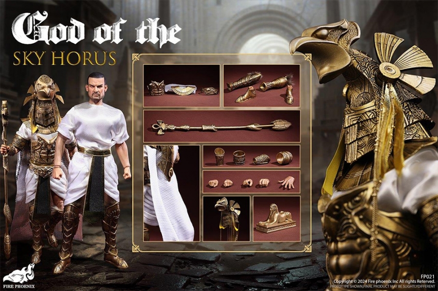 Pharaoh’s Guardian God of the Sky Horus 1/6 Scale Figure Diecast Metal Alloy Parts - Click Image to Close