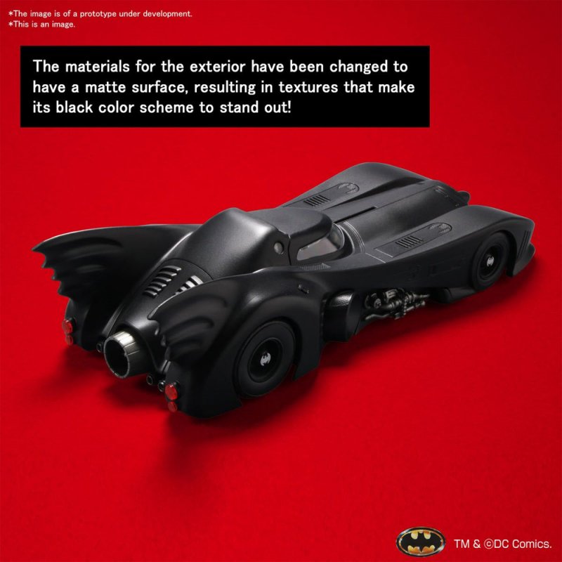 Batman 1989 Batmobile 1/35 Scale Model Kit by Bandai Japan - Click Image to Close