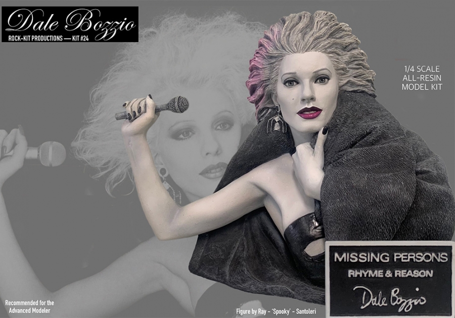 Dale Bozzio Missing Persons Rhyme & Reason 1/4 Scale Bust Model Kit - Click Image to Close